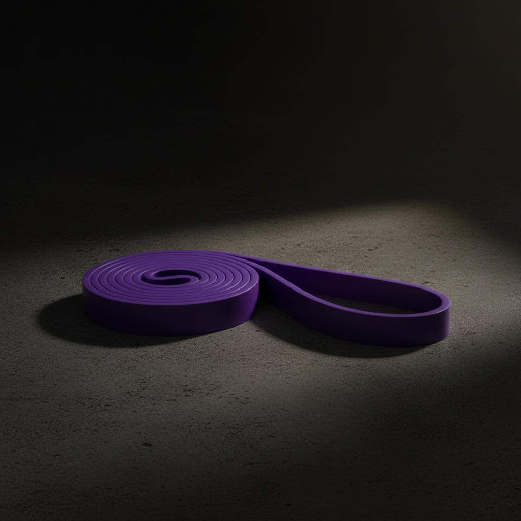 Purple band coiled - continuous loop